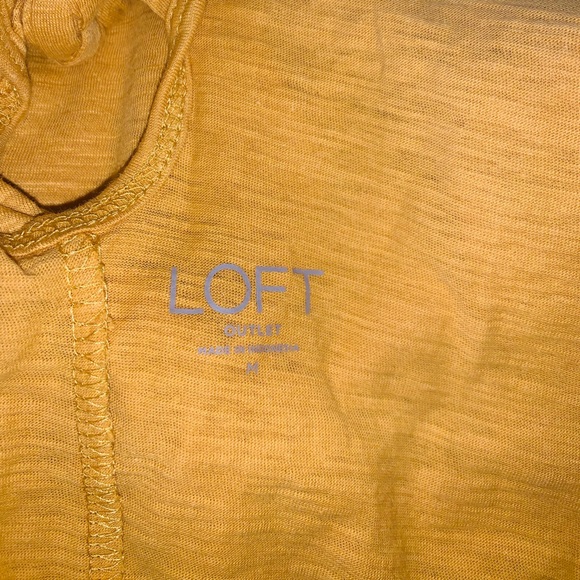 LOFT **Cute back** Medium Mustard Yellow Tank Top - Picture 5 of 5